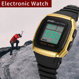 New Men Waterproof Wrist Watch High-End Multi-Function 30M Sports Waterproof Electronic Watch LED man Fitness Multi-function Q