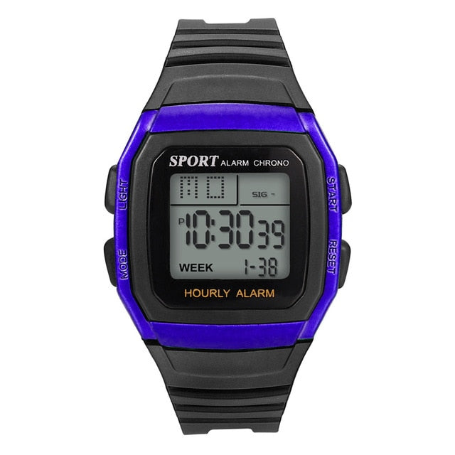 New Men Waterproof Wrist Watch High-End Multi-Function 30M Sports Waterproof Electronic Watch LED man Fitness Multi-function Q