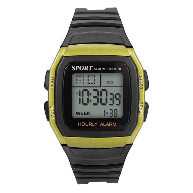 New Men Waterproof Wrist Watch High-End Multi-Function 30M Sports Waterproof Electronic Watch LED man Fitness Multi-function Q
