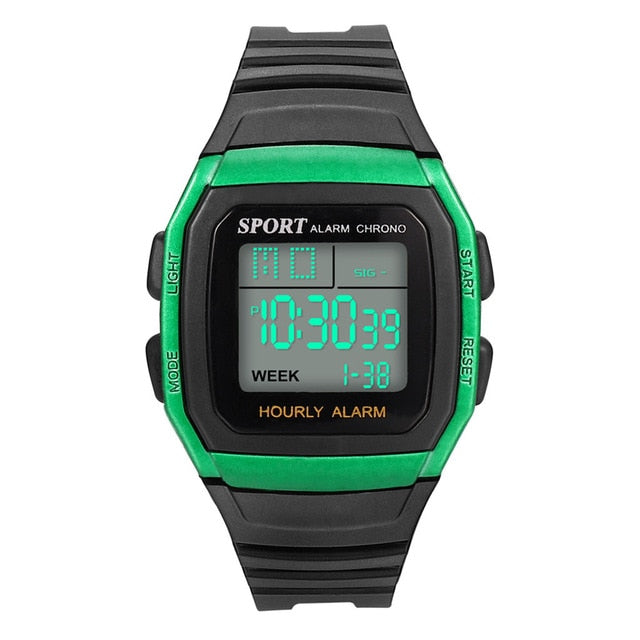 New Men Waterproof Wrist Watch High-End Multi-Function 30M Sports Waterproof Electronic Watch LED man Fitness Multi-function Q