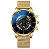 GENEVA Fashion Watch Men Sport Mesh Band Quartz Watches Luxury Date Multi-dial Man Wristwatch Mens' Watches Relogio Masculino