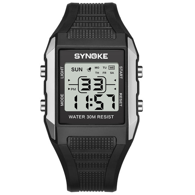 SUMTOCK Men Watch Digital LED Watch Waterproof Luminous Dial Alarm Timing Multifunction Watches relogios digitais desportivos