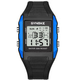 SUMTOCK Men Watch Digital LED Watch Waterproof Luminous Dial Alarm Timing Multifunction Watches relogios digitais desportivos