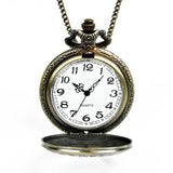 Large Pocket Watch Bronze Element Retro Pocket Watch Classic Design Men'S Women'S Fashion Quartz Pocket Watch Creative Gift