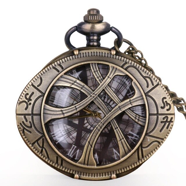 Retro Gold Fashion Hollow Gear Steampunk Quartz Pocket Watch Stainless Steel Pendant For Men Women