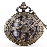 Retro Gold Fashion Hollow Gear Steampunk Quartz Pocket Watch Stainless Steel Pendant For Men Women