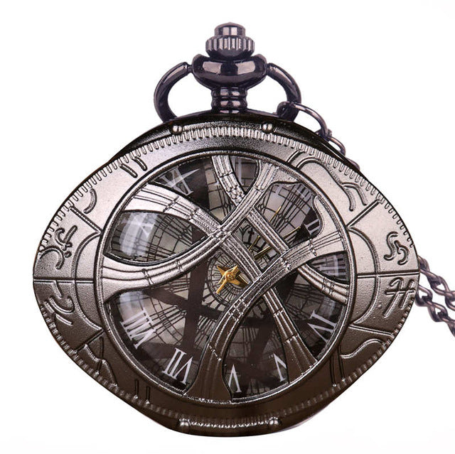 Retro Gold Fashion Hollow Gear Steampunk Quartz Pocket Watch Stainless Steel Pendant For Men Women