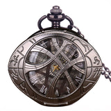 Retro Gold Fashion Hollow Gear Steampunk Quartz Pocket Watch Stainless Steel Pendant For Men Women