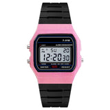 Unisex Silicone Waterproof Electronic Fashion Watch  Casual Sports Digital Watch Square LED Watch