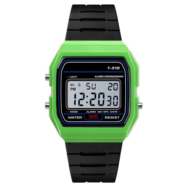 Unisex Silicone Waterproof Electronic Fashion Watch  Casual Sports Digital Watch Square LED Watch