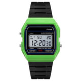 Unisex Silicone Waterproof Electronic Fashion Watch  Casual Sports Digital Watch Square LED Watch