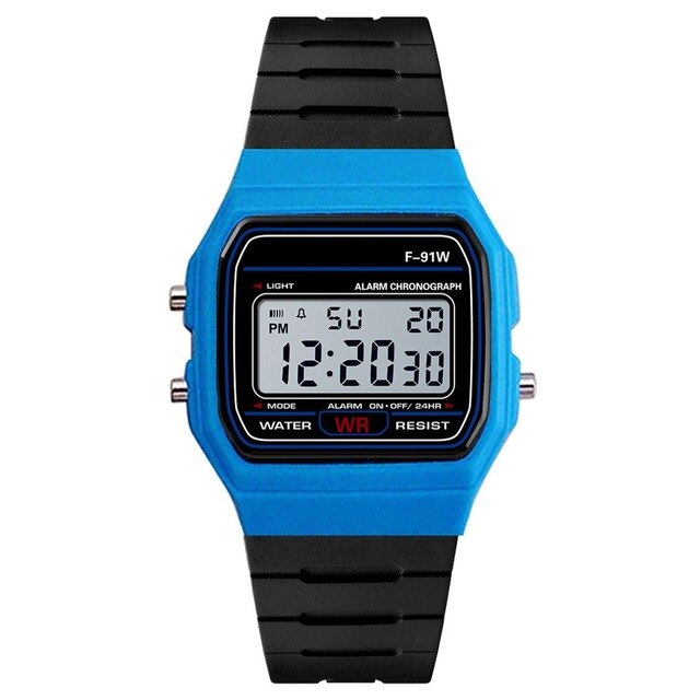 Unisex Silicone Waterproof Electronic Fashion Watch  Casual Sports Digital Watch Square LED Watch