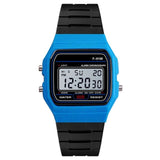 Unisex Silicone Waterproof Electronic Fashion Watch  Casual Sports Digital Watch Square LED Watch