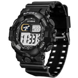Popular Outdoor Sports Men Alarm Chronograph Silicone Band Luminous Digital Writs Watch