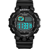 Popular Outdoor Sports Men Alarm Chronograph Silicone Band Luminous Digital Writs Watch