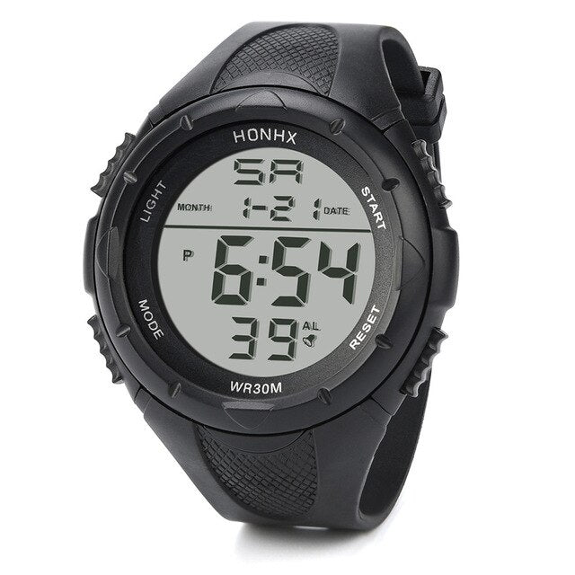 Fashion Sports Wrist Watch Men LED Digital Alarm Sport Watch Silicone Military Army Quartz Wristwatch New Arrival Free shipping