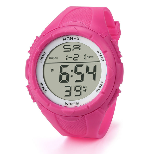 Fashion Sports Wrist Watch Men LED Digital Alarm Sport Watch Silicone Military Army Quartz Wristwatch New Arrival Free shipping