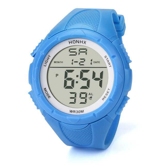 Fashion Sports Wrist Watch Men LED Digital Alarm Sport Watch Silicone Military Army Quartz Wristwatch New Arrival Free shipping