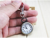 Hot Popular Women's Cute Nurse Fob Brooch Pocket Watch Bronze Quartz vintage pocket watch Movement Keychain Keyring Watch