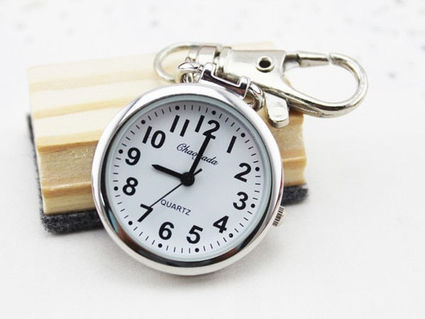 Hot Popular Women's Cute Nurse Fob Brooch Pocket Watch Bronze Quartz vintage pocket watch Movement Keychain Keyring Watch