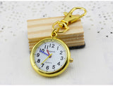 Hot Popular Women's Cute Nurse Fob Brooch Pocket Watch Bronze Quartz vintage pocket watch Movement Keychain Keyring Watch