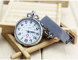 Hot Popular Women's Cute Nurse Fob Brooch Pocket Watch Bronze Quartz vintage pocket watch Movement Keychain Keyring Watch
