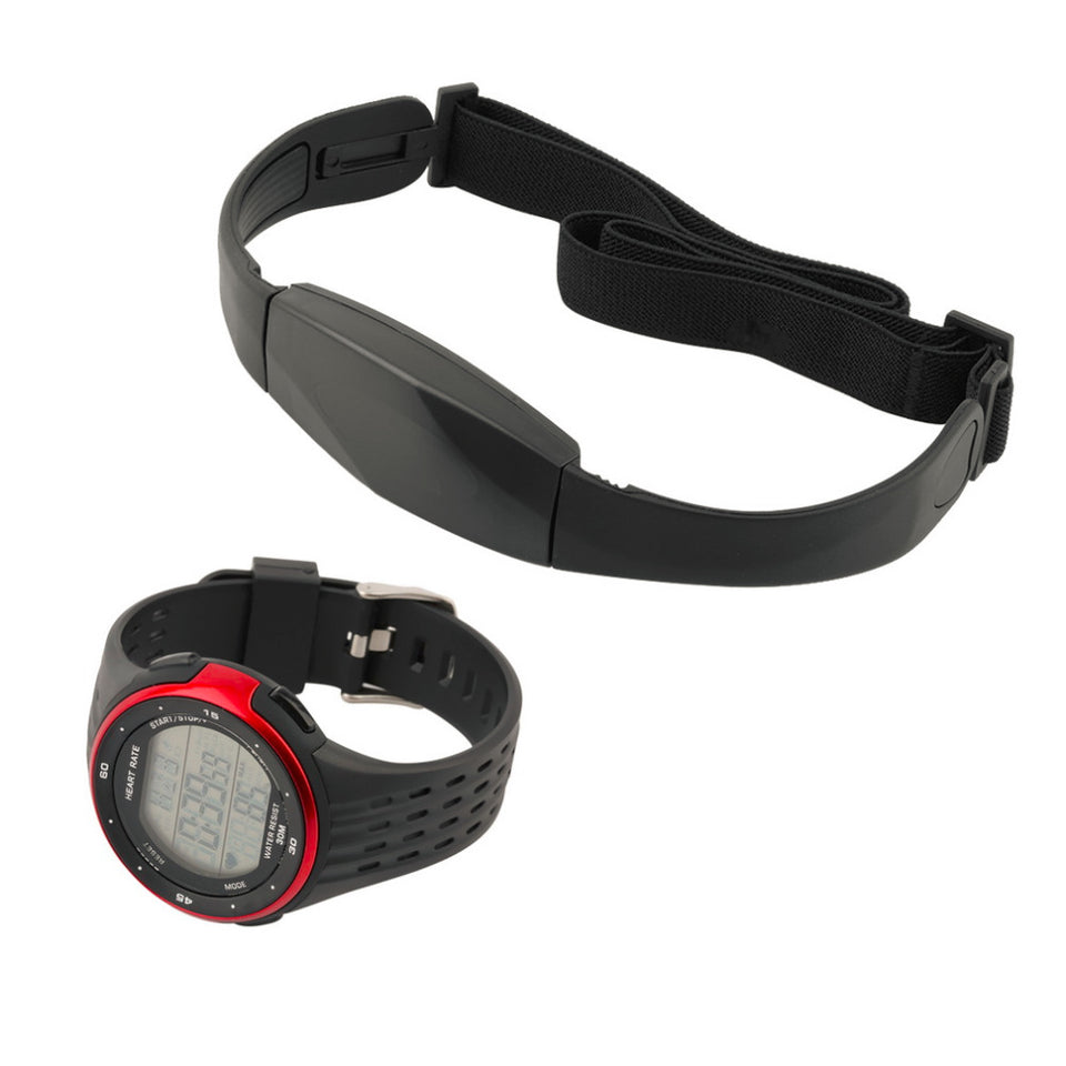 Outdoor Sports Watches Wireless Chest Strap Heart Rate Watch Heart Rate Monitor Watch + Chest Belt  Digital Watches