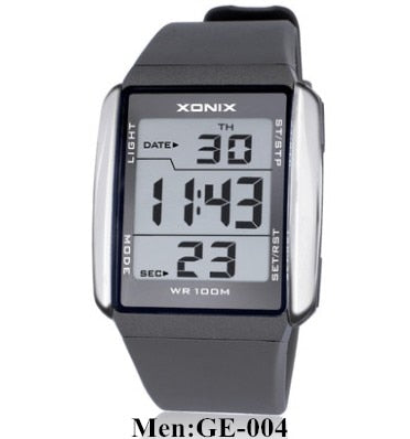 Hot!!! Men Sports Watches Waterproof 100m Outdoor Fun Multifunction Digital Watch Swimming Running LED Wristwatch Montre Homme