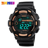 SKMEI Men Sports Watches 50M Waterproof Back Light LED Digital Watch Chronograph Double Time Wristwatches Relogio Masculino 1243