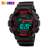 SKMEI Men Sports Watches 50M Waterproof Back Light LED Digital Watch Chronograph Double Time Wristwatches Relogio Masculino 1243