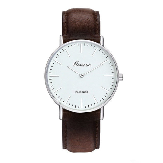 Luxury Male Clock Simple Business Quartz Men Watch Fashion Dress Ladies Watches  Leather Strap Sports Wristwatches Montre Femme