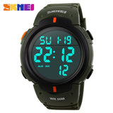 LED Digital Military Watch Men 50M Dive Swim Dress Sports Watches Fashion Outdoor Wristwatches Man relogio masculino SKMEI 2018
