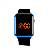 JAVRICK Men Womens Silicone LED Sport Watch Digital Bracelet  Unisex Wrist Watches Black