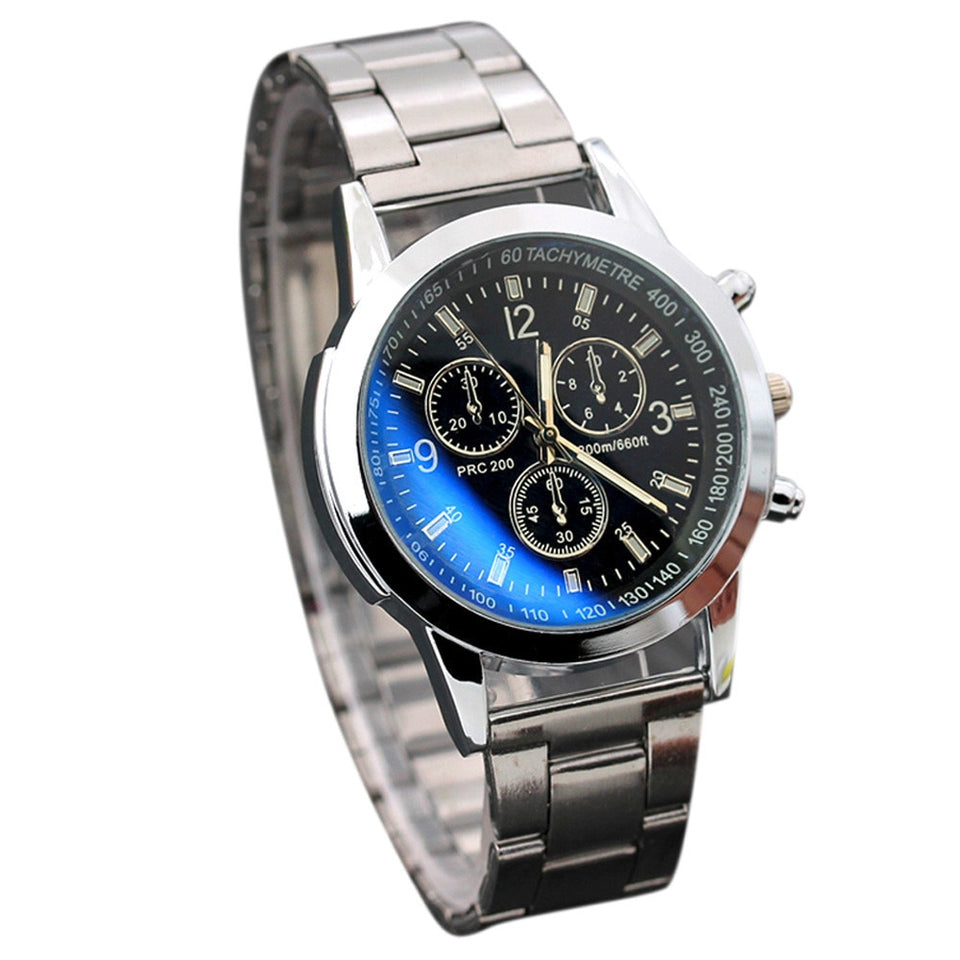 High Quality NEW Wristwatch Mens Stainless Steel Sport Quartz Hour Wrist Analog Watch Top Dropshipping B50