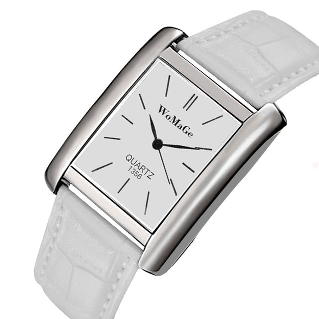2019 New Square Men Watch Rose Gold Silver Case Men Watches 2019 Luxury Brand Leather Band Quartz Clock Montre Homme Vintage