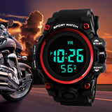 Watches Men LED Digital Wristwatches 2018 Male Military Sport Clock Double Display Watch  Minutes Seconds Dropship F728