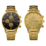 2019 New Brand Gold Mens Watches Top Brand Luxury Stainless Steel Analog  Wristwatch Mens Gift Quartz Watch Discount #4A23